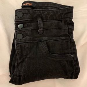 Black high waist jeans